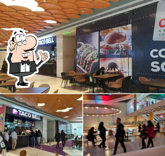 The interior of Taco Bell