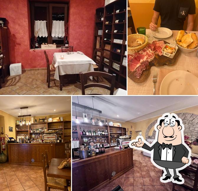 Gli interni di Trattoria Clementina