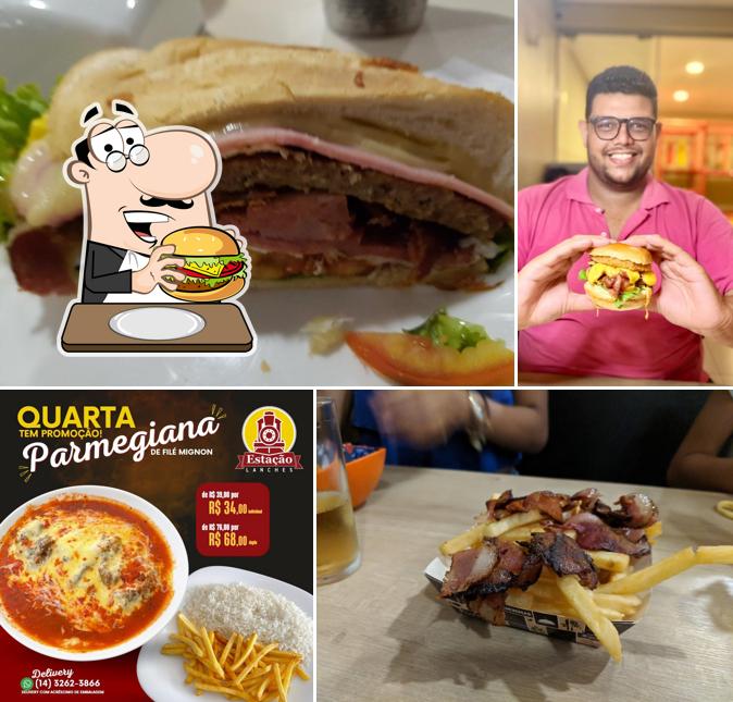 Hambúrguer em Estação Lanches
