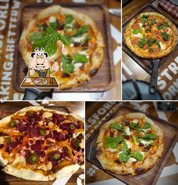 Order various types of pizza