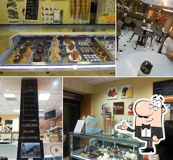 Gli interni di Kakao Gelato e Ciokkolato