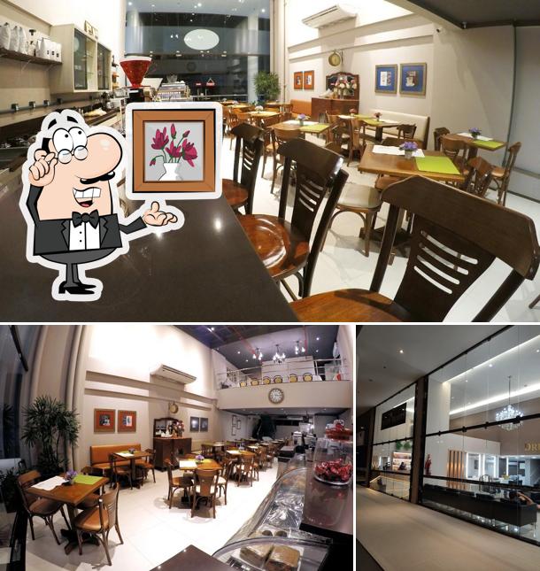 O interior do Caffè Brasiliano