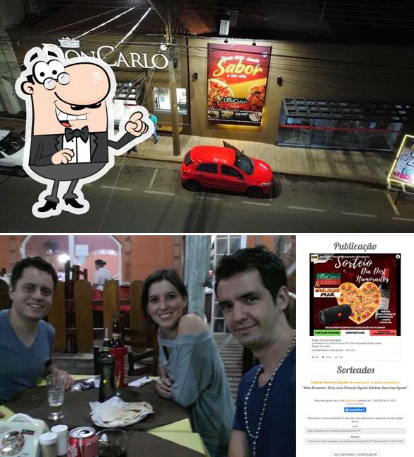 Veja imagens do exterior do DonCarlo Pizzaria