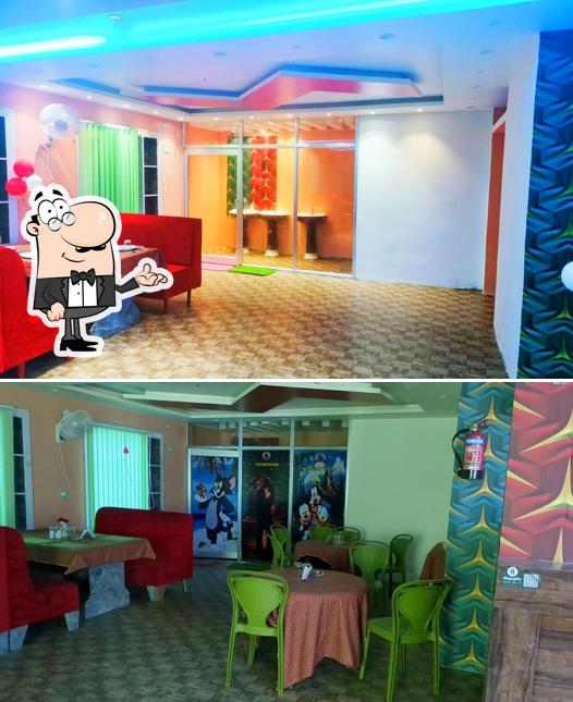 The interior of Lazeez family restaurant