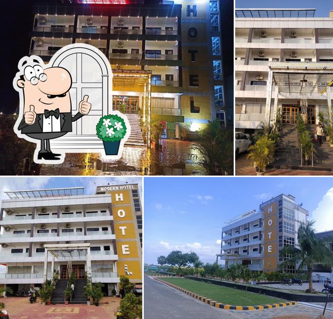 Check out how MODERN HOTEL AND RESTAURANT looks outside