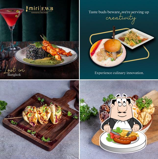 Food at Miri Global Fusion Dining Miramar, Panjim