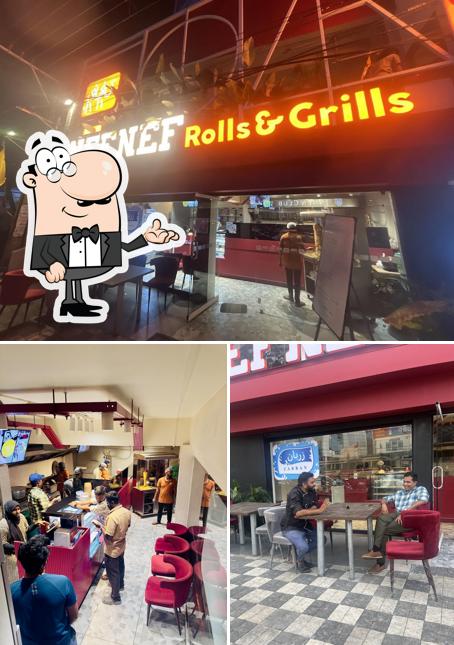 The interior of NEF NEF Mandi and Grills