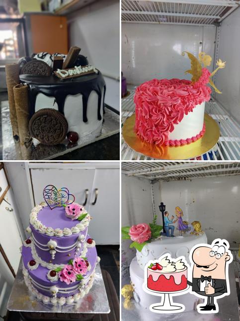Red velvet cake at Tirumala bakery