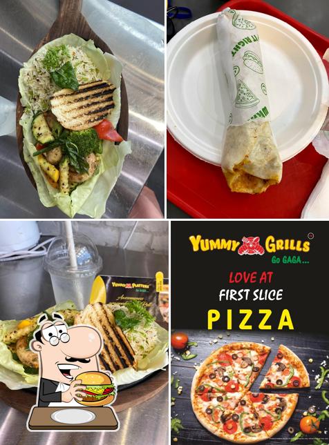 Try out a burger at Yummy Grills