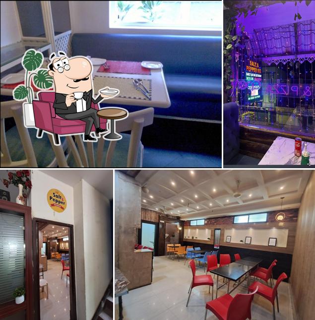 The interior of Salt and Pepper Restaurant