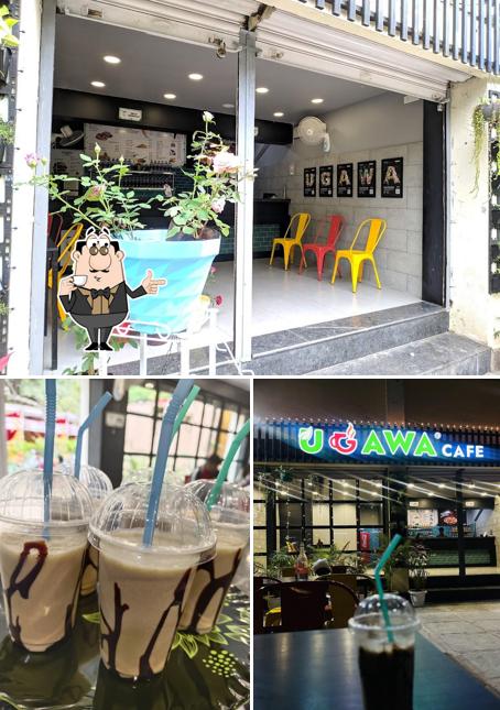 Enjoy a beverage at Ugawa Cafe Latur