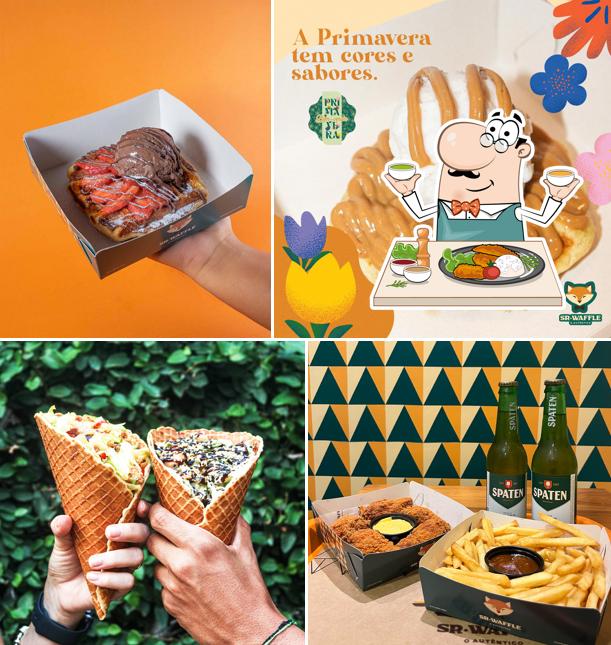 Platos en Sr Waffle