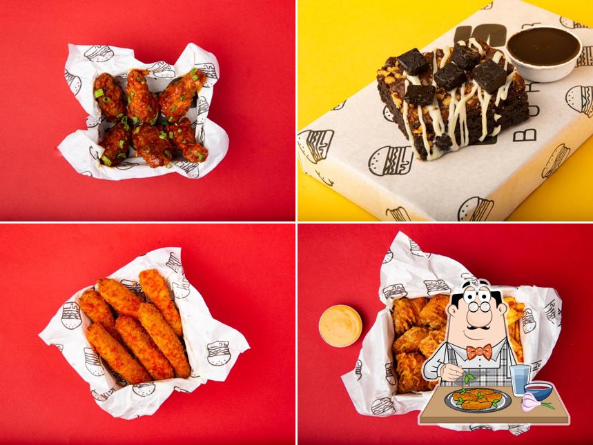 Chicken wings at Boss Burger Elante Mall