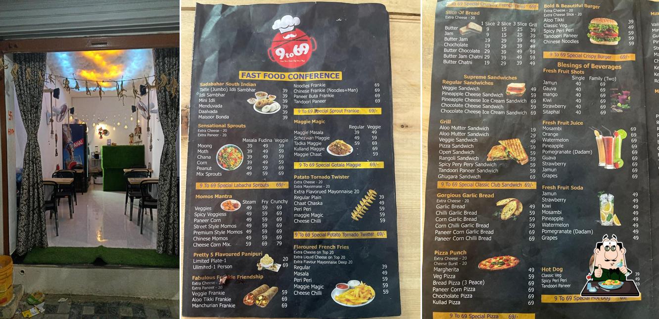 Food at 9 to 69 The vibe spot