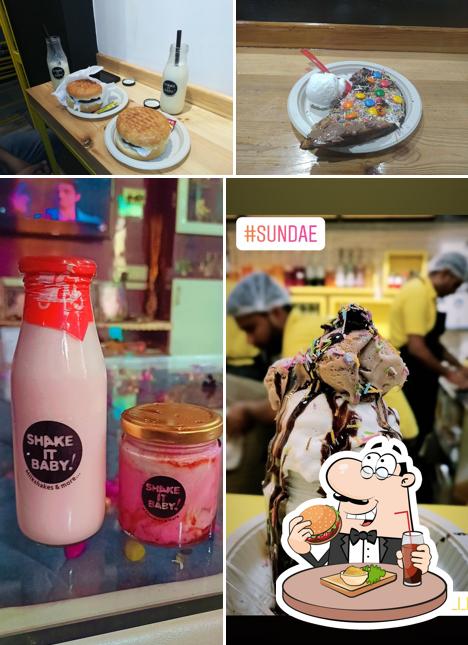 Get a burger at Shake it baby