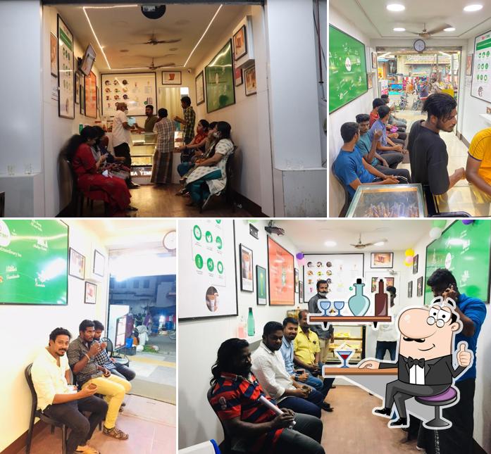 The interior of Tea Time Trichy AANDAL ST CORNER