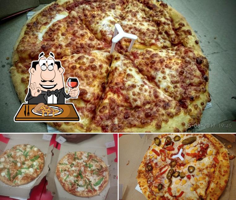 Pick different types of pizza