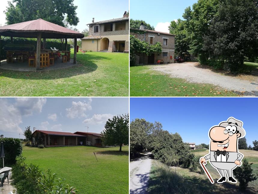 Puoi goderti l'aria fresca da seduto all'esterno di Agriturismo Podernuovo Acquapendente
