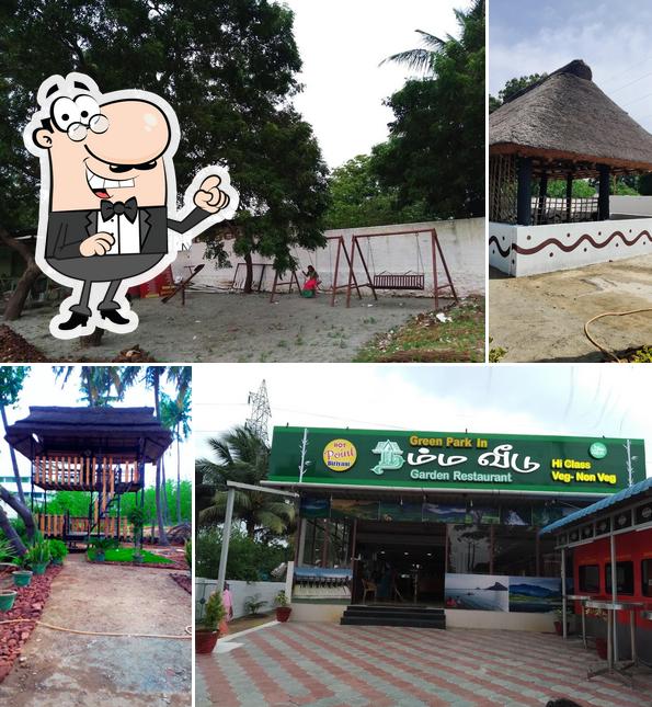 The exterior of Green Park in Namma Veedu