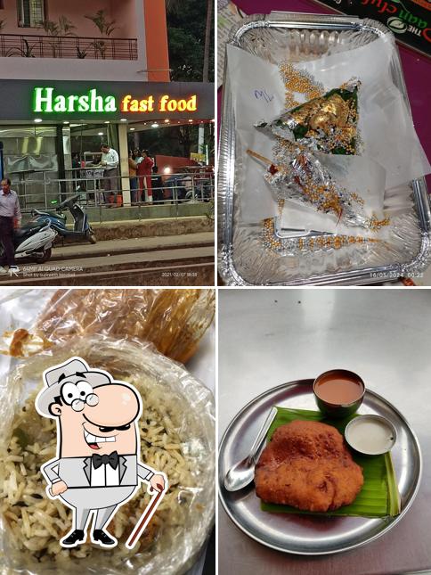 The exterior of Harsha Fast Food