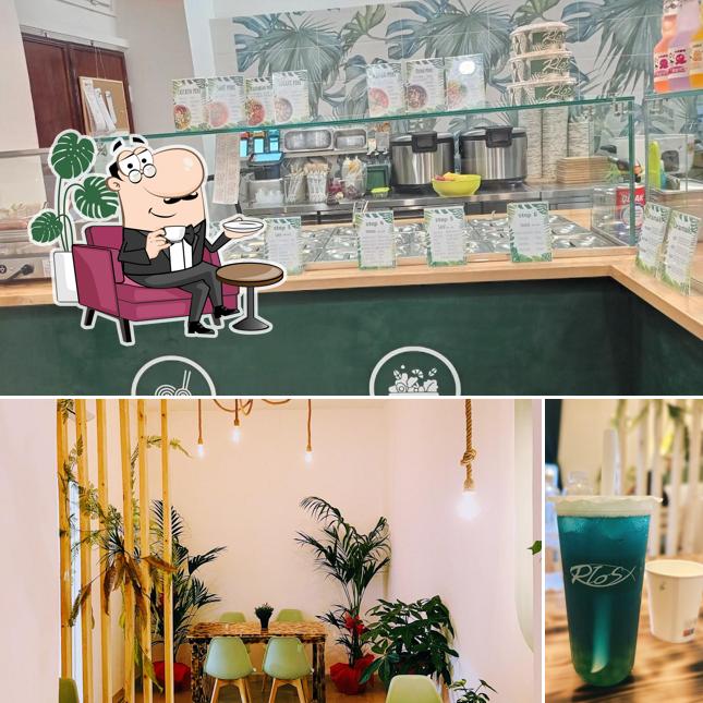 Questa è la foto che mostra la interni e bevanda di Rios Livorno (Poké Sushi Bubble Tea)