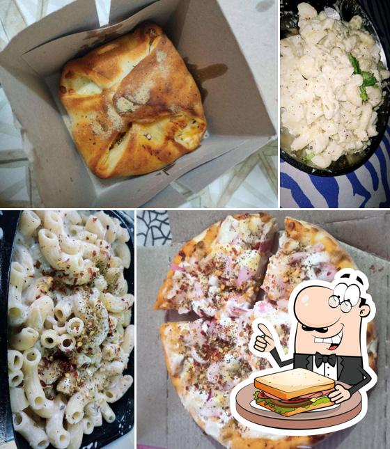 Grilled cheese sandwich at White Hart Pizza