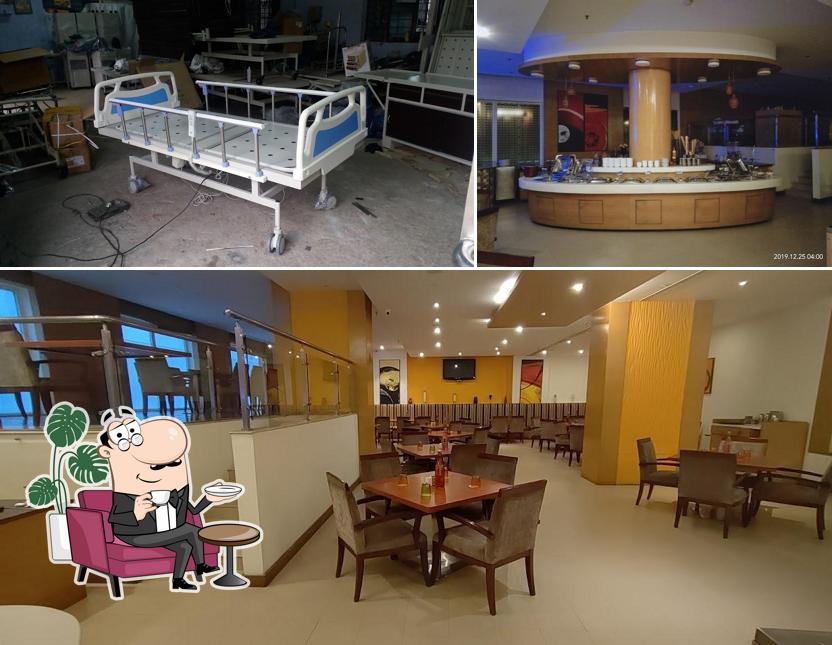 Take a seat at one of the tables at 24x7 Bites