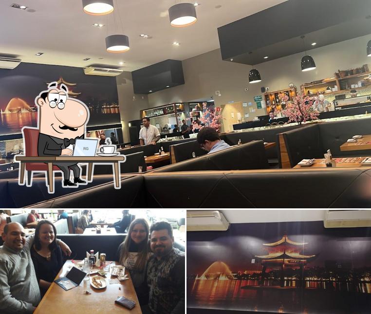 Veja imagens do interior do Asami Sushi