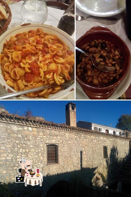 Questa è la immagine che presenta la cibo e esterno di Agriturismo Antico Mulino