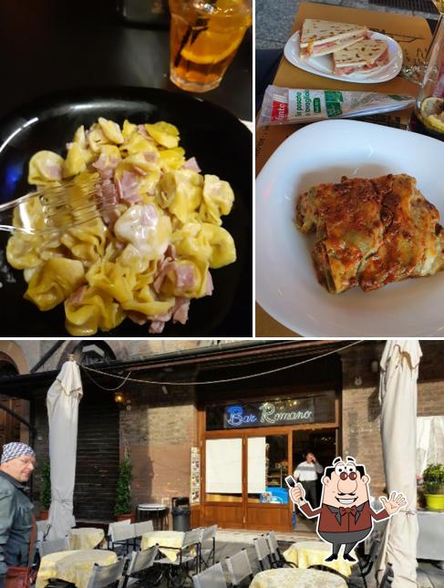 La cibo e interni del ristorante