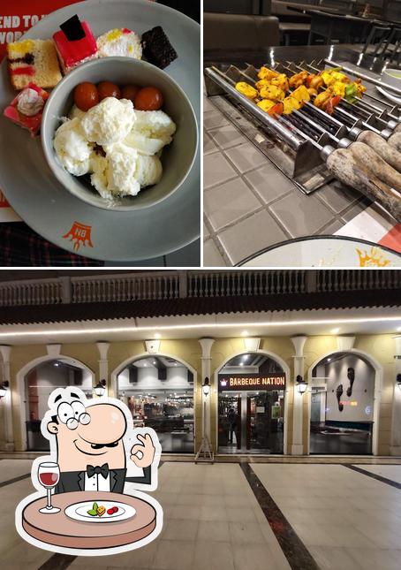 Among different things one can find food and interior at Barbeque Nation - Jalandhar - Curo Mall