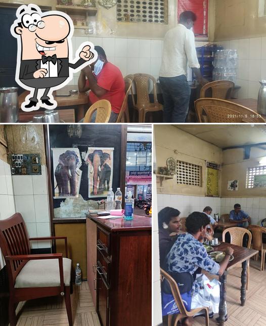The interior of Ganapathy Vilas Restaurant Thrissur (Pure Veg)