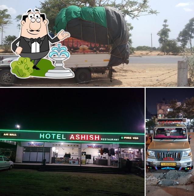 The exterior of Hotel Ashish