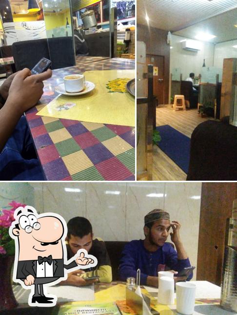 The interior of New Bawarchi Family Restaurant