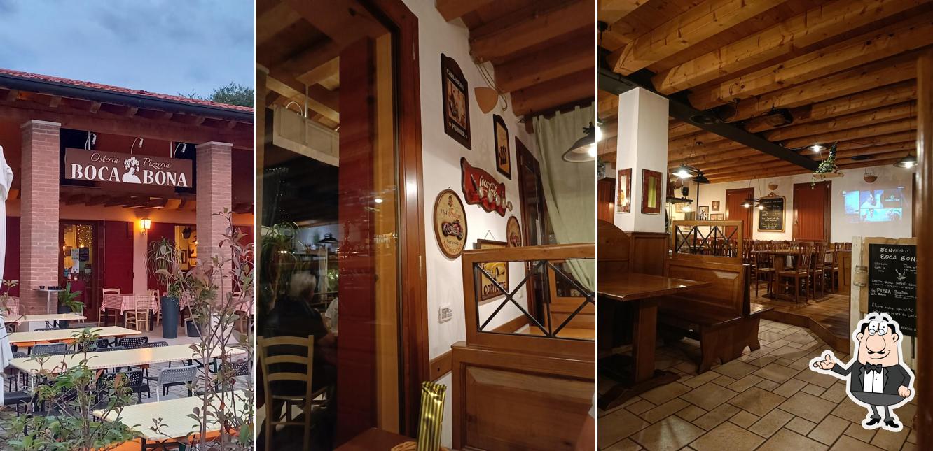 Gli interni di Osteria Pizzeria BOCA BONA