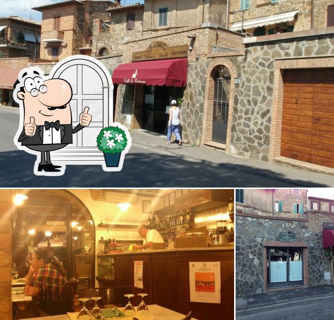 Tra le diverse cose da Osteria di Porta al Cassero si possono trovare la esterno e interni