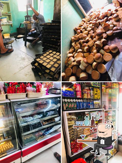 The photo of interior and food at Chacha bakery