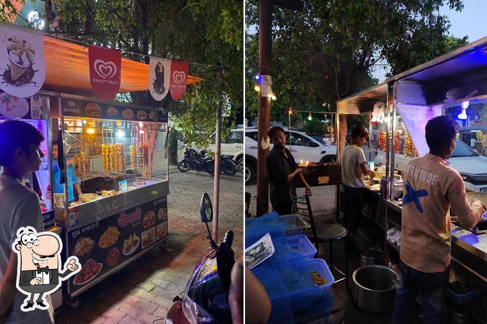 The interior of Chaupati food corner