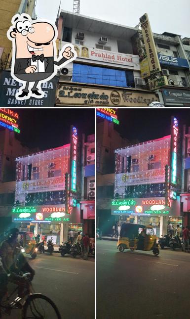 The exterior of Prahlad Hotel