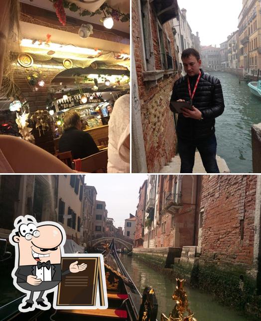 Dai un’occhiata alla foto che raffigura la esterno e bancone da bar di Trattoria Agli Artisti