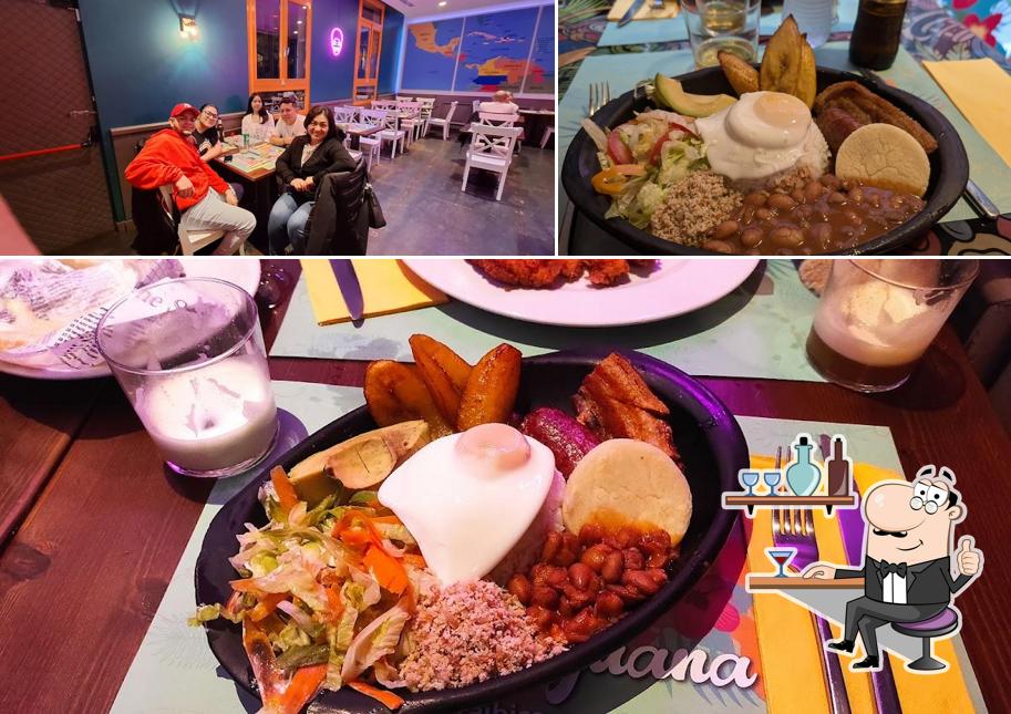 La foto della interni e cibo di Mamajuana