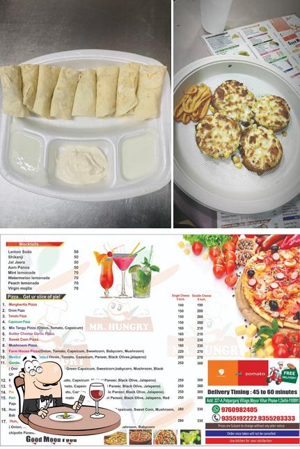 The restaurant's food and beverage