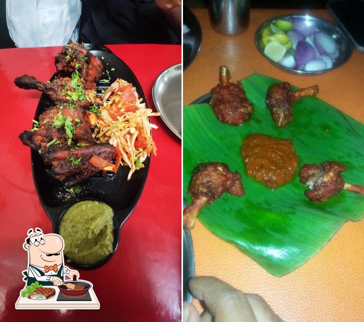 Pick meat dishes at Madhav's Biryani House