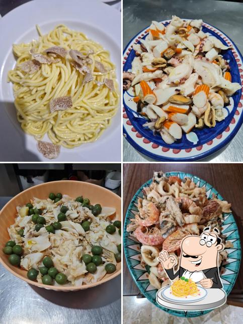Spaghetti alla carbonara al Pizzeria Da Alfonso
