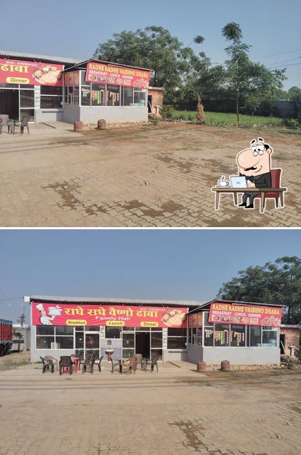 The interior of Radhe Radhe vaishno dhaba