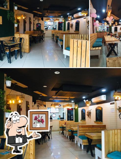 The interior of U.K PIZZA JAGRAON
