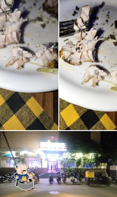 The picture of food and exterior at 4 Seasons