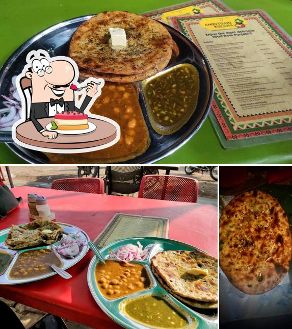 Amritsari Kulcha serves a number of desserts