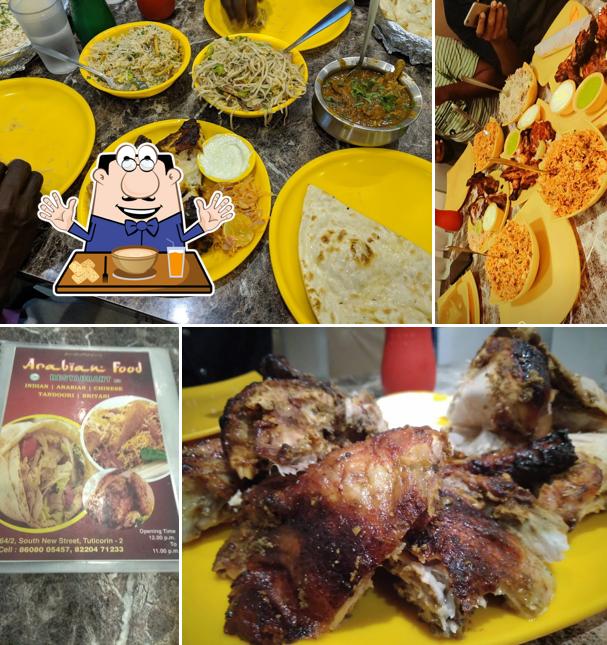 Food at Arabian Restaurant