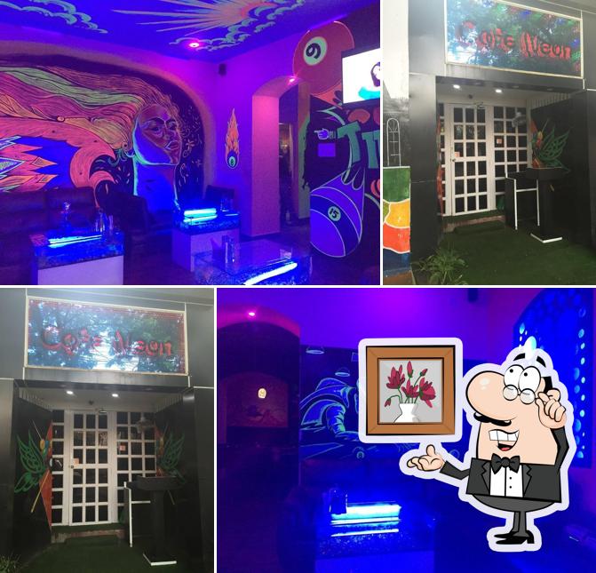 Check out how Cafe Neon looks inside